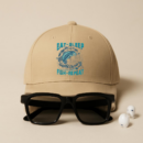 Eat Sleep Fish Repeat Fishing Cotton Baseball Hat