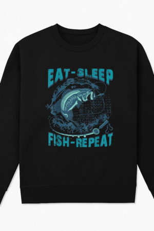 Eat Sleep Fish Repeat Fishing Sweatshirt