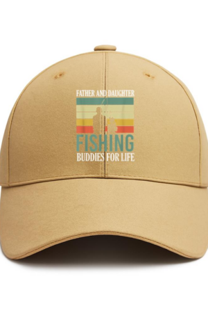 Father And Daughter Fishing Buddies Cotton Baseball Hat