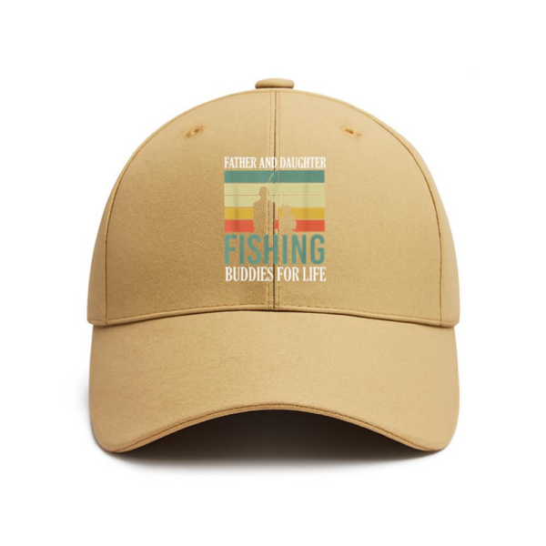 Father And Daughter Fishing Buddies Cotton Baseball Hat