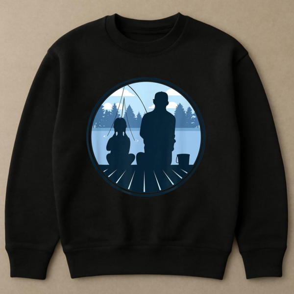 Father And Daughter Fishing Sweatshirt - Image 4