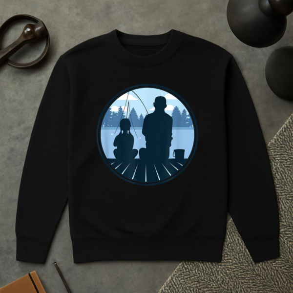 Father And Daughter Fishing Sweatshirt - Image 2