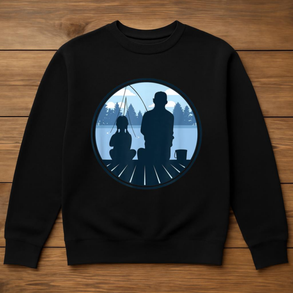Father And Daughter Fishing Sweatshirt - Image 3