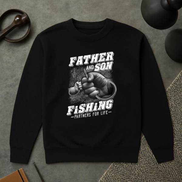 Father And Son Fishing Partner For Life Sweatshirt - Image 2