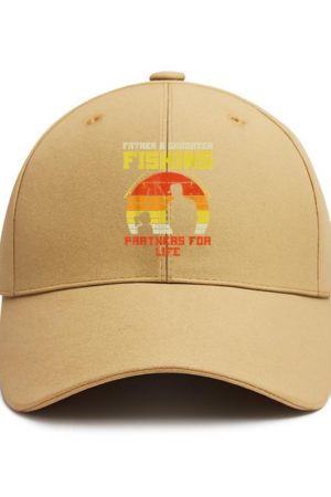 Father Daughter Fishing Partner For Life Retro Cotton Baseball Hat