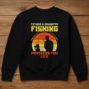 Father Daughter Fishing Partner For Life Retro Sweatshirt