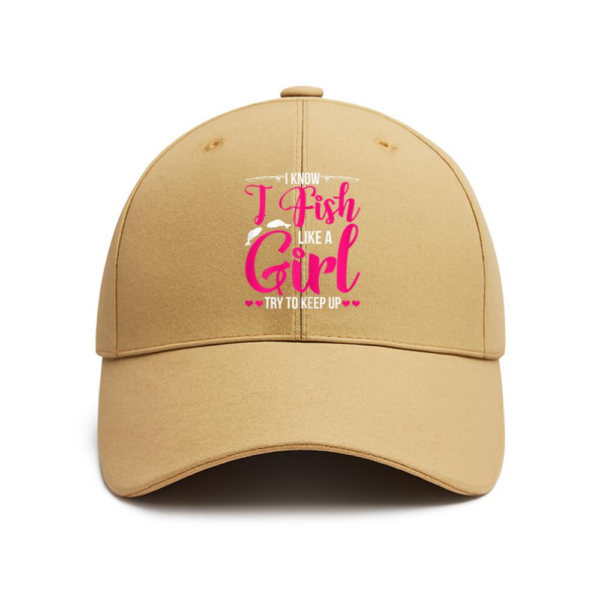 Fish Like Girl Try To Keep Up Cotton Baseball Hat