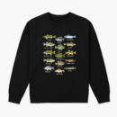 Fish Species Biology Types Of Freshwater Fishing Sweatshirt