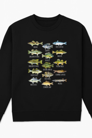 Fish Species Biology Types Of Freshwater Fishing Sweatshirt