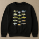 Fish Species Biology Types Of Freshwater Fishing Sweatshirt
