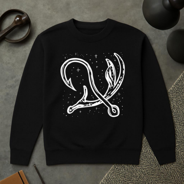 Fisherman Fishing Hook Hunting Deer Sweatshirt - Image 2