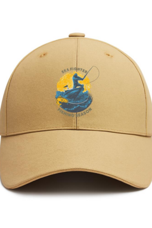 Fisherman Peaceful Artistic Fishing Cotton Baseball Hat