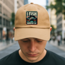 Fisherman Peaceful Cartoon Fishing Cotton Baseball Hat