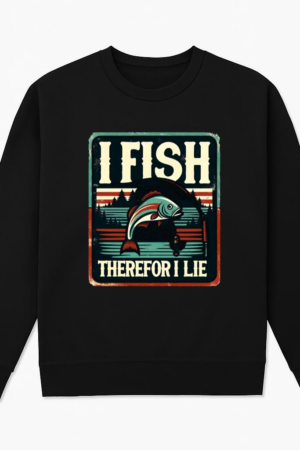 Fisherman Peaceful Cartoon Fishing Sweatshirt