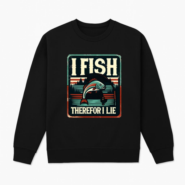 Fisherman Peaceful Cartoon Fishing Sweatshirt