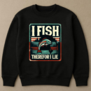 Fisherman Peaceful Cartoon Fishing Sweatshirt