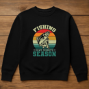 Fisherman Peaceful Modern Fishing Sweatshirt