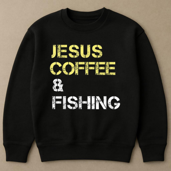 Fishing Apparel For Christian Coffee Sweatshirt - Image 4
