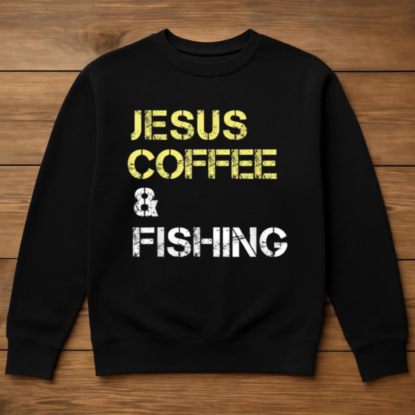 Fishing Apparel For Christian Coffee Sweatshirt - Image 3