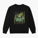 Fishing Camouflage USA Flag Sweatshirt