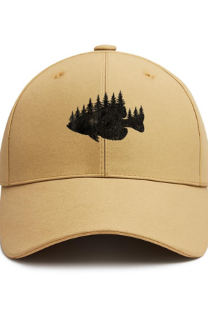 Fishing Forest Vintage Cotton Baseball Hat