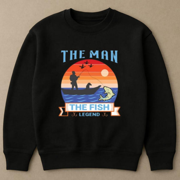fishing holiday design good tournament Sweatshirt - Image 4