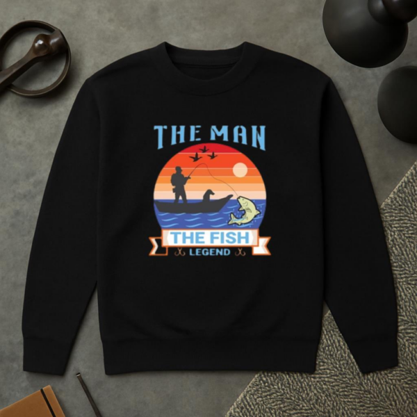 fishing holiday design good tournament Sweatshirt - Image 2