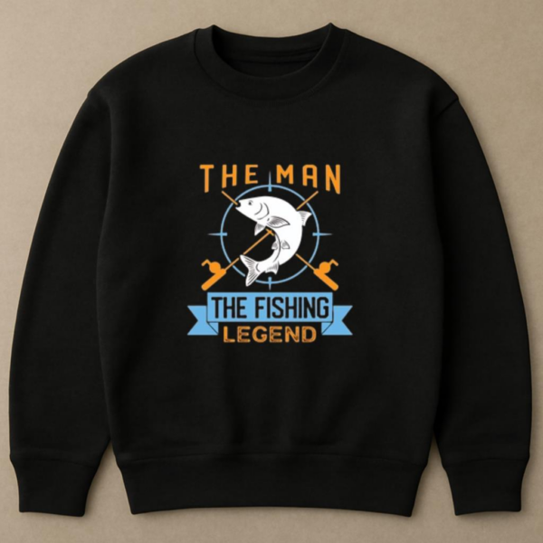 fishing holiday design good tournament X Sweatshirt - Image 4