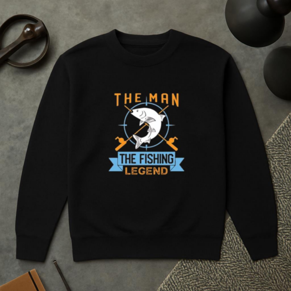 fishing holiday design good tournament X Sweatshirt - Image 2