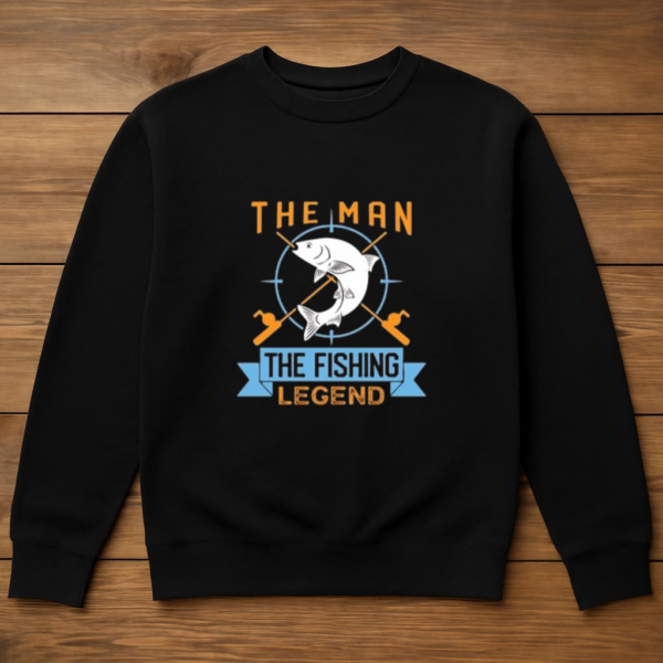 fishing holiday design good tournament X Sweatshirt - Image 3