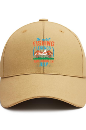 fishing legends born september t Cotton Baseball Hat