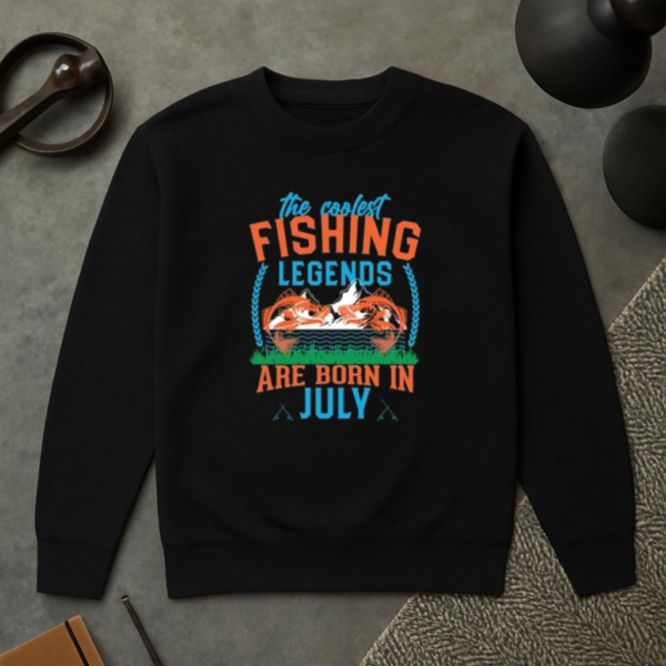 fishing legends born september t Sweatshirt - Image 2