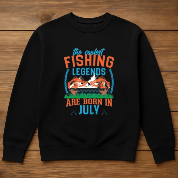 fishing legends born september t Sweatshirt - Image 3