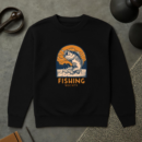 fishing logo design retro style Sweatshirt
