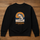 fishing logo design retro style Sweatshirt