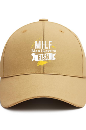 Fishing MILF Man I Love To Fish Cotton Baseball Hat