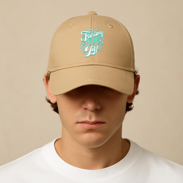 Fishing No Hobby It Is Way Of Life Cotton Baseball Hat - Image 3