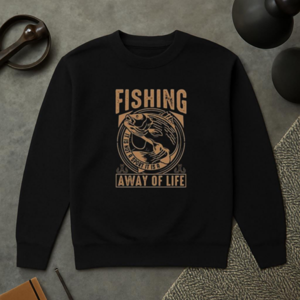 fishing not sport way life Sweatshirt - Image 2