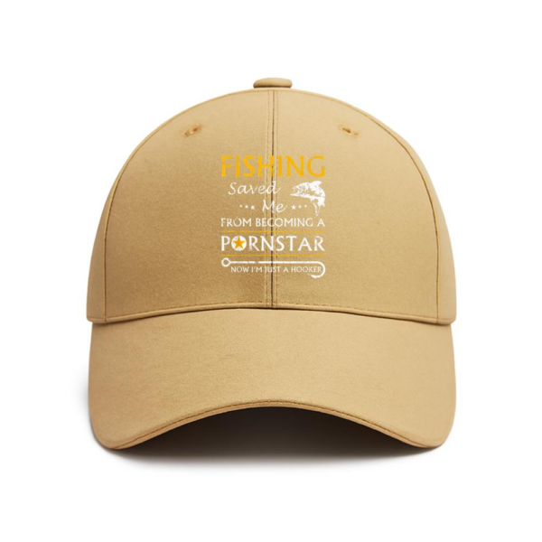 Fishing Now I_m Just A Hooker Cotton Baseball Hat