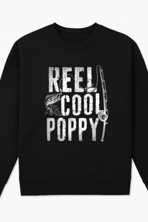 Fishing Papa Daddy Reel Cool Poppy Sweatshirt