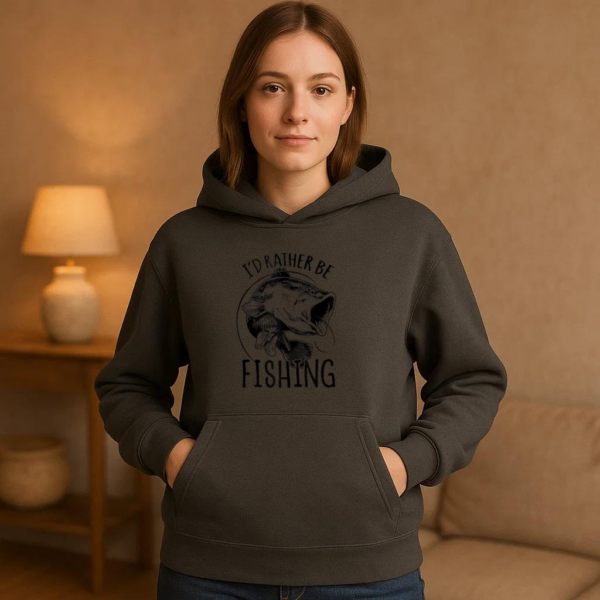 I_d Rather Be Fishing Bass Fisherman Hoodie - Image 2