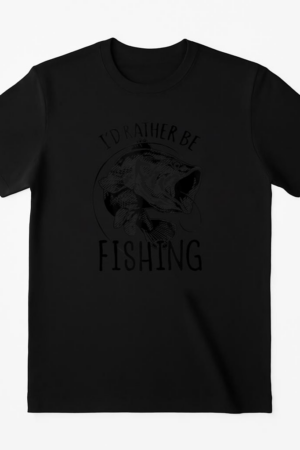 I_d Rather Be Fishing Bass Fisherman T-Shirt