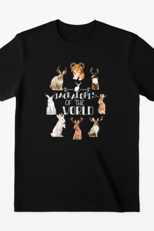 Jackalopes Of The World Camping Rabbit Bunny T-Shirt