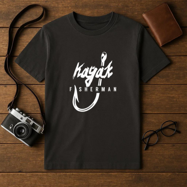 Kayak Fisherman Fishing T-Shirt - Image 4