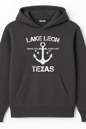 Lake Leon Texas Fishing Camping Hoodie