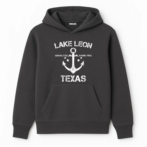 Lake Leon Texas Fishing Camping Hoodie