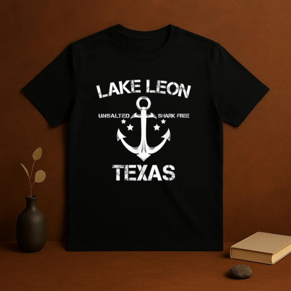 Lake Leon Texas Fishing Camping T-Shirt - Image 3