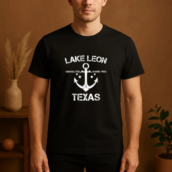 Lake Leon Texas Fishing Camping T-Shirt - Image 4