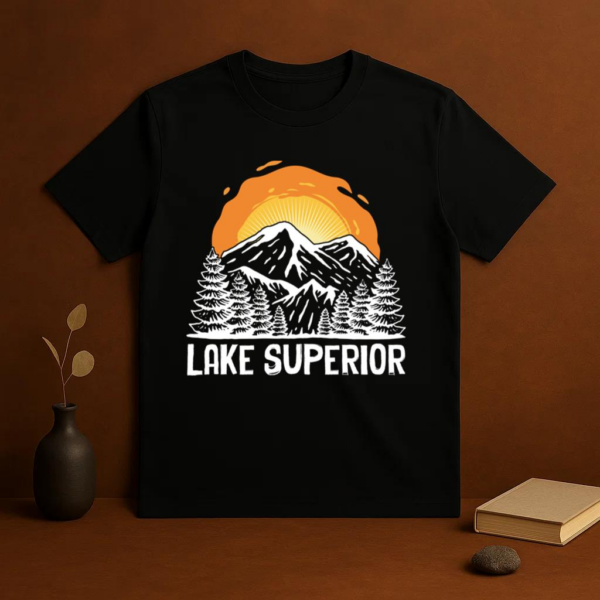 Lake Superior Camping Wilderness T-Shirt - Image 3