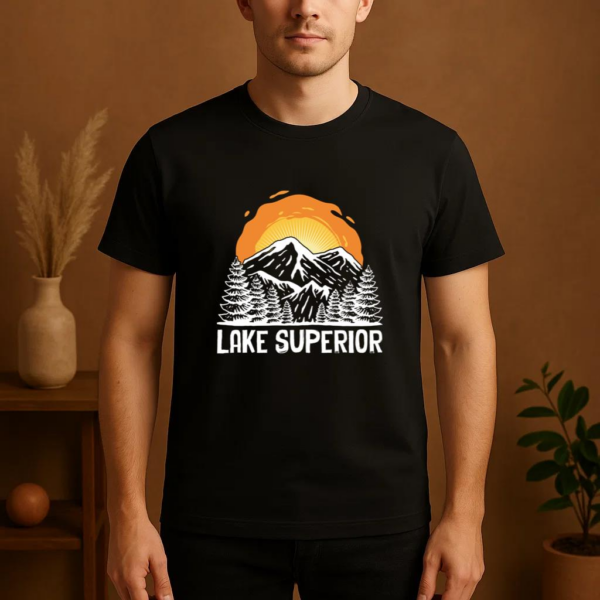 Lake Superior Camping Wilderness T-Shirt - Image 4